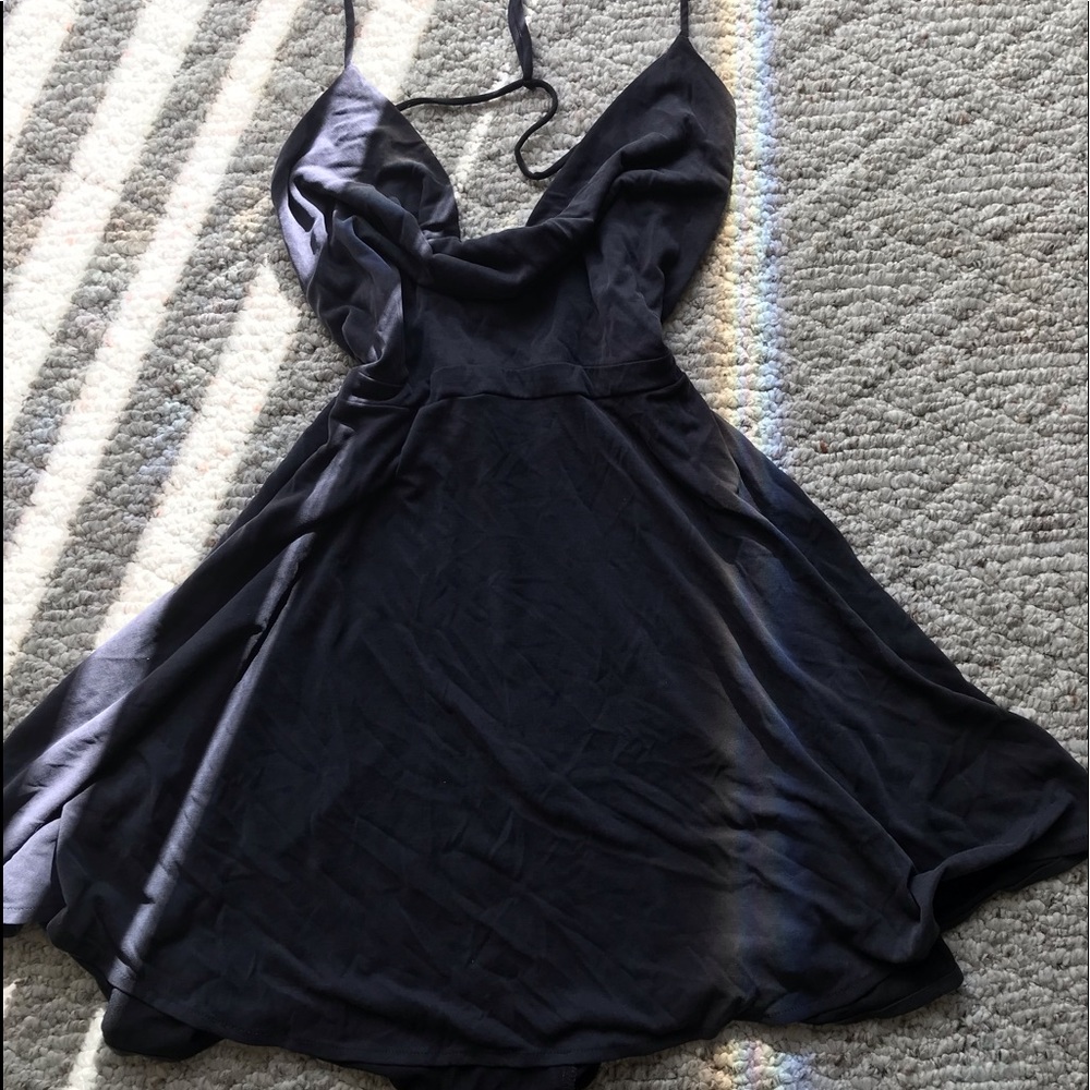Blue mini flowy dress from urban outfitters